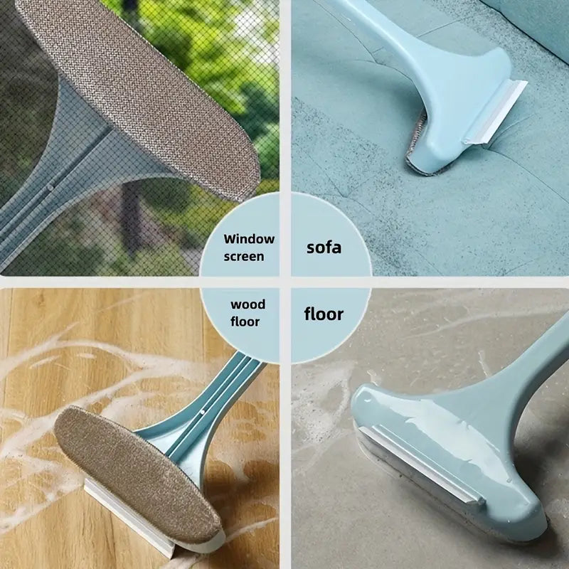 1pc 2-in-1 Removable Window Cleaning Brush