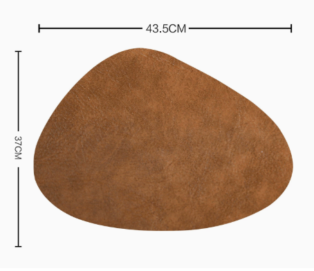 Waterproof Leather Placemat with Heat Insulation Pad