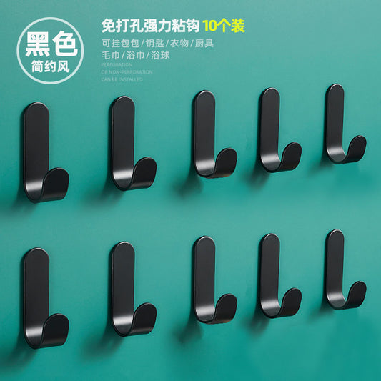 Adhesive Wall Hooks for Towels and Clothes (No Drilling)